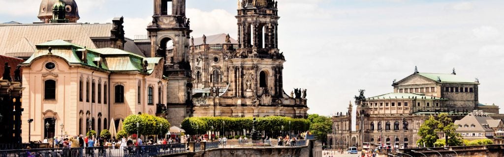Singles in Dresden: Panoramabild Dresden von oben
