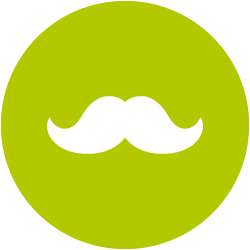 Icon Bart von Single-Typ Hipster