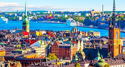 Singles in Stockholm: Panoramabild Stockholm von oben