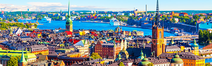 Singles in Stockholm: Panoramabild Stockholm von oben