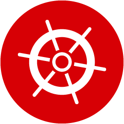 Icon Steuerrad Hamburger Single